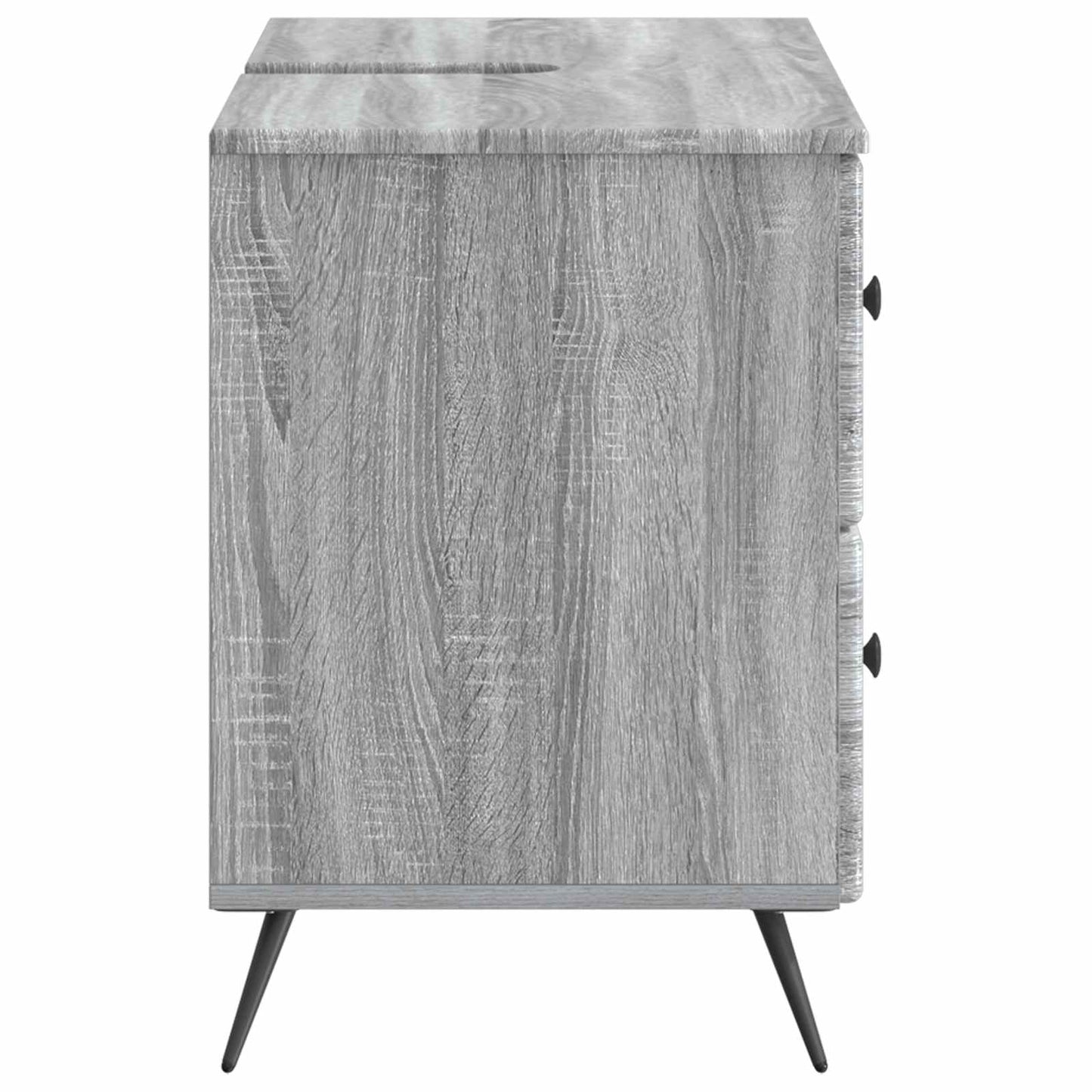 vidaXL Ντουλάπα Νιπτήρα Mπάνιου BREDA Γκρι Sonoma 82 x 41 x 59 εκ