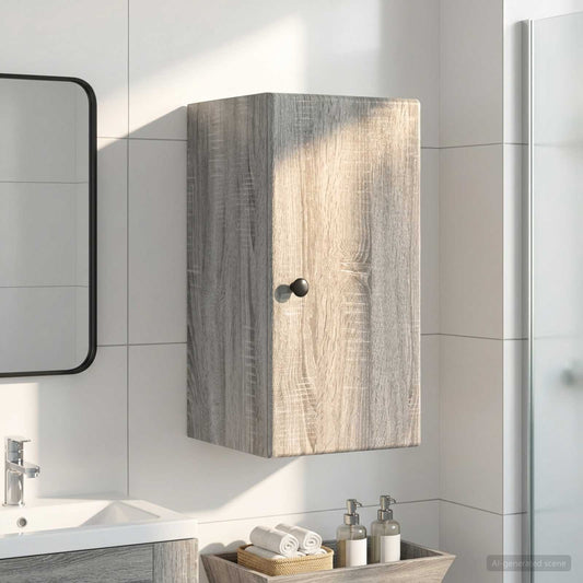 vidaXL Ντουλάπα τοίχου μπάνιου BREDA Γκρι Sonoma 30 x 31 x 59 εκ.
