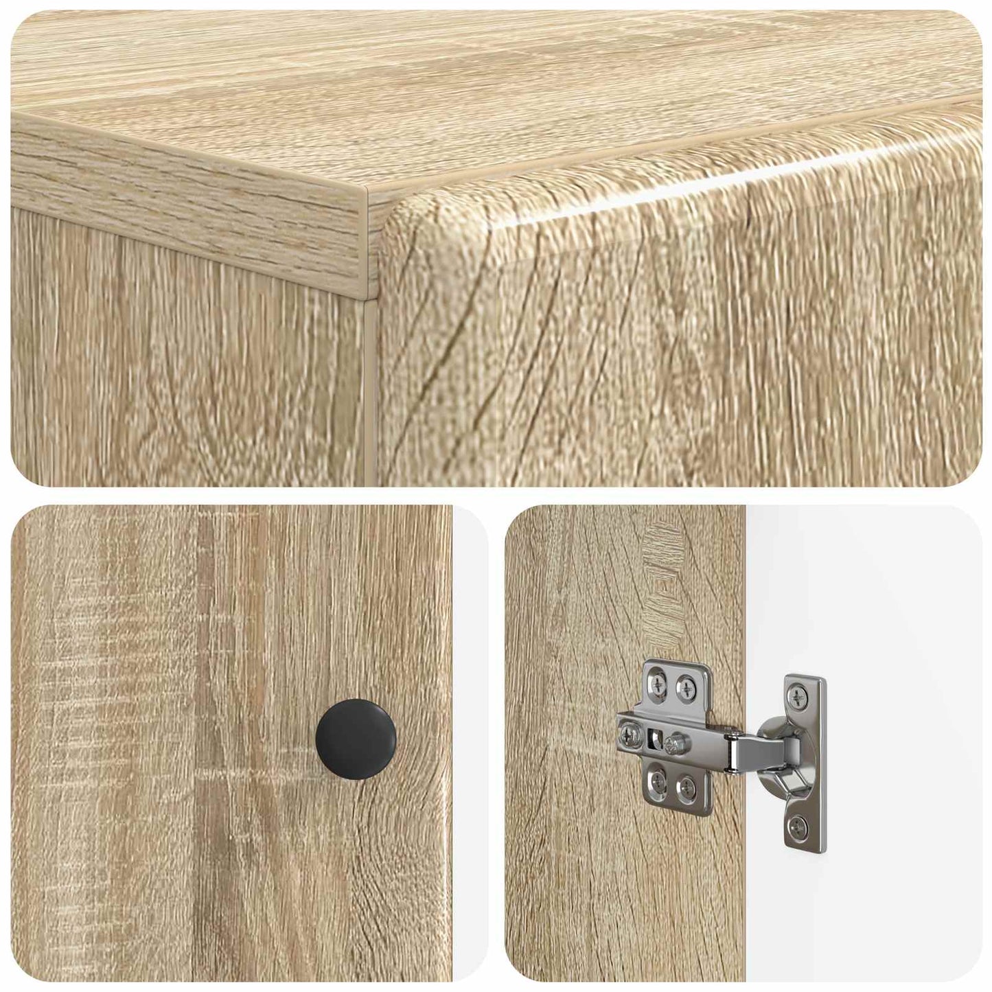 vidaXL Ντουλάπι Αποθήκευσης Μπάνιου BREDA Sonoma Δρυς 30 x 31 x 80 εκ.