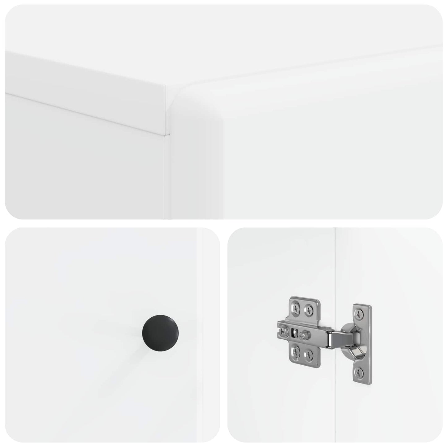 vidaXL Ντουλάπι Αποθήκευσης Μπάνιου BREDA Λευκό 59,5 x 31 x 80 εκ