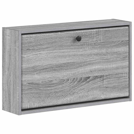 vidaXL Τοίχου Ντουλάπα Παπουτσιών BREDA 71 x 17 x 43 εκ Γκρι Sonoma