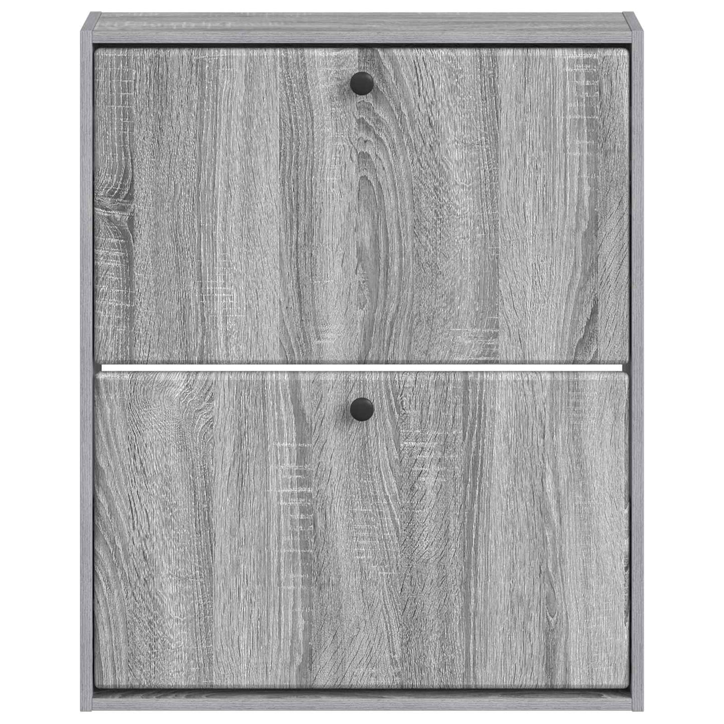 vidaXL Τοίχου Ντουλάπα Παπουτσιών BREDA 71 x 17 x 86 εκ. Γκρι Sonoma