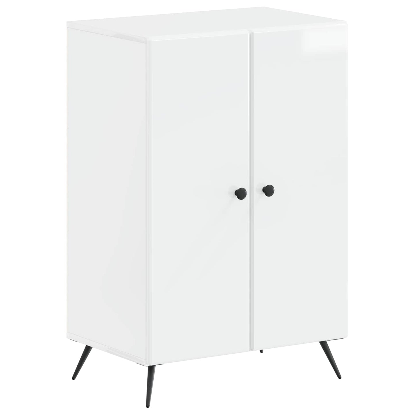 vidaXL Ντουλάπα Παπουτσιών BREDA 59,5 x 39,5 x 90 εκ. Γυαλιστερό Λευκό