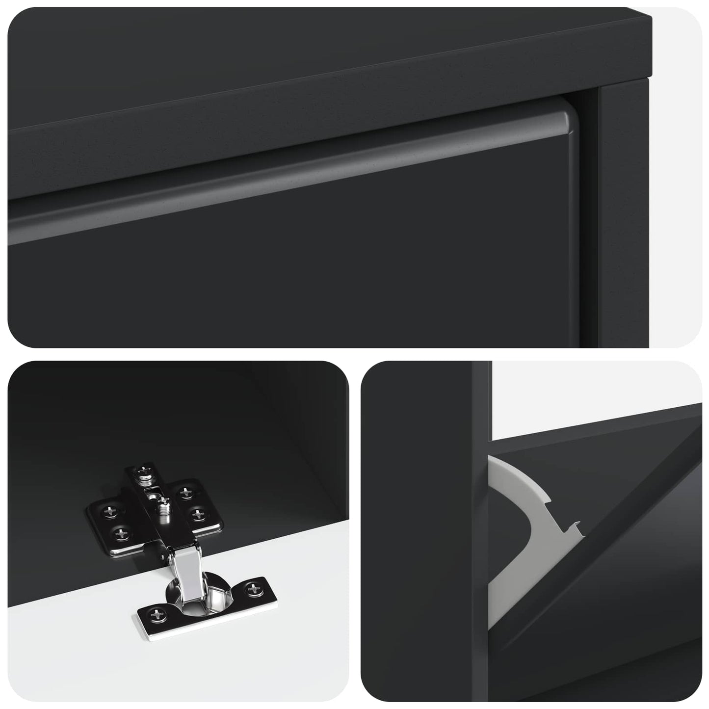 vidaXL Ντουλάπα Παπουτσιών BREDA 78 x 24 x 103 εκ. Επεξεργασμένο Ξύλο