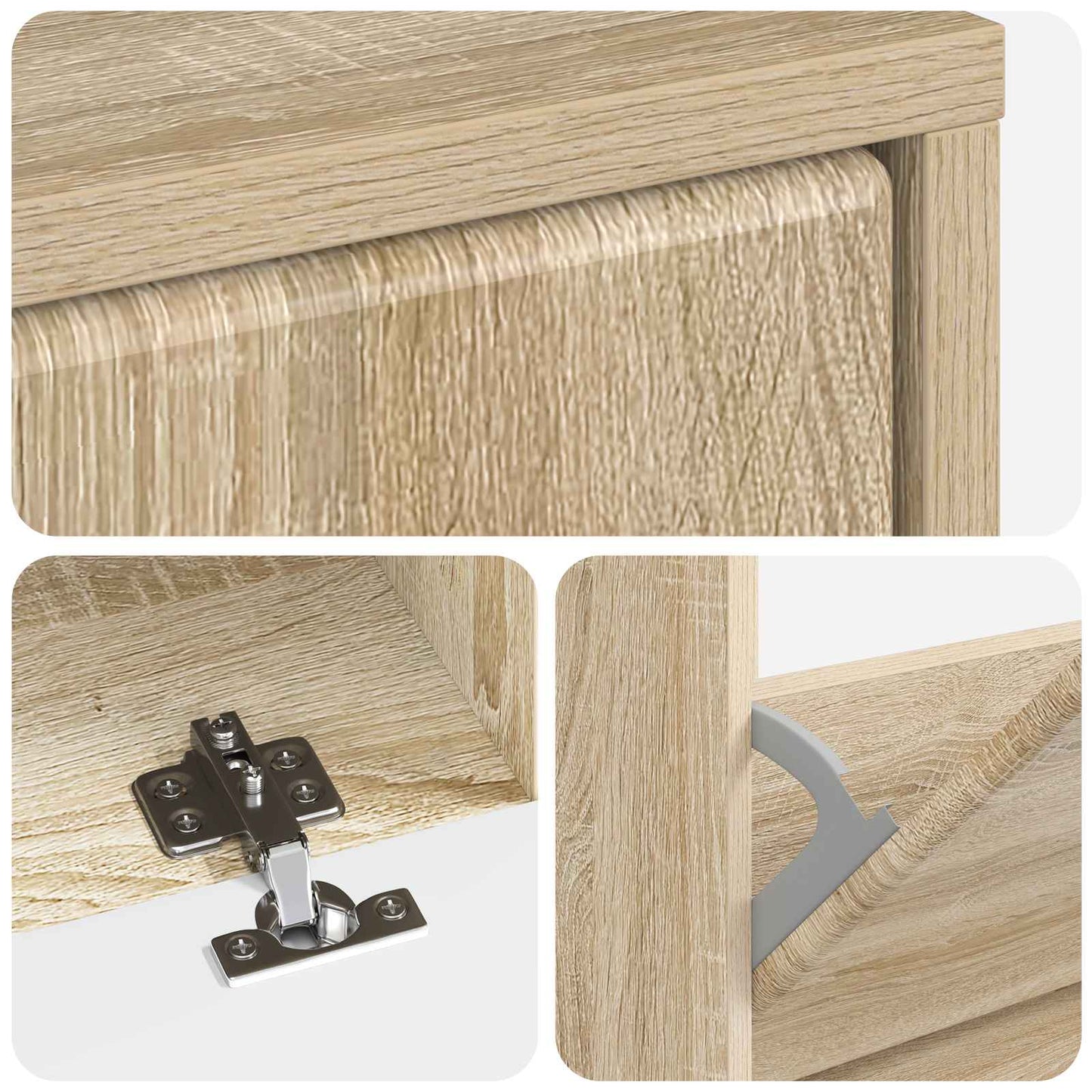 vidaXL Ντουλάπα Παπουτσιών BREDA 78 x 24 x 103 εκ. Επεξεργασμένο Ξύλο