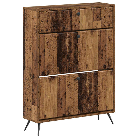 vidaXL Ντουλάπα Παπουτσιών BREDA 78 x 24 x 103 εκ. Επεξεργασμένο Ξύλο