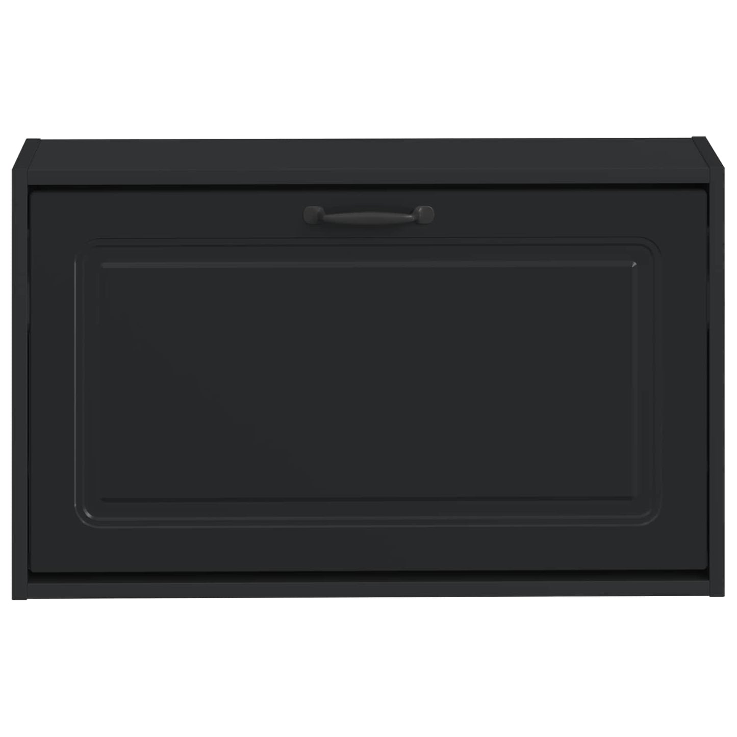vidaXL Τοίχου Ντουλάπα Παπουτσιών UTRECHT 71 x 17 x 43 εκ Μαύρο