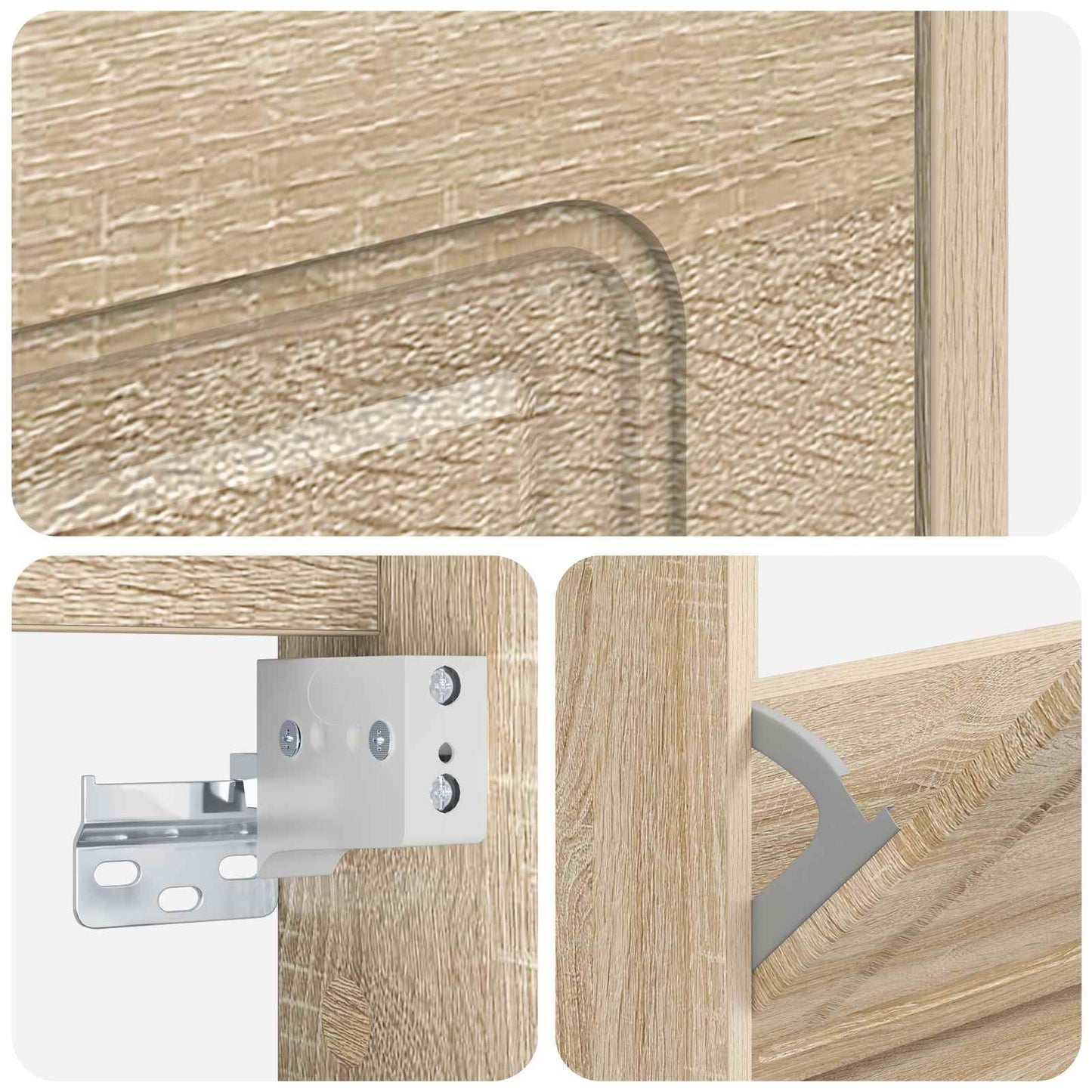 vidaXL Τοίχου Ντουλάπα Παπουτσιών UTRECHT 71 x 17 x 43 εκ Sonoma Δρυς