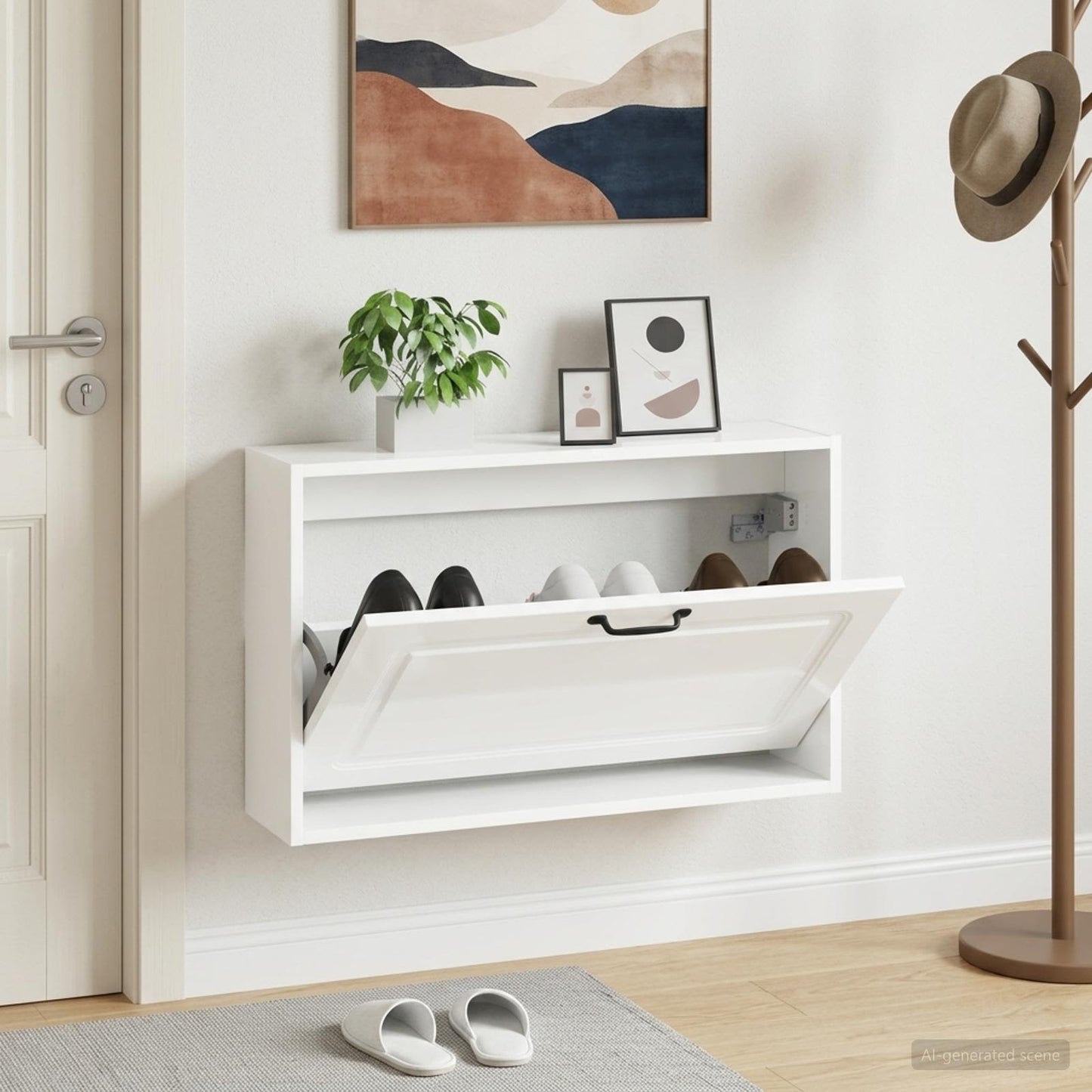 vidaXL Τοίχου Ντουλάπα Παπουτσιών UTRECHT 71 x 17 x 43 εκ