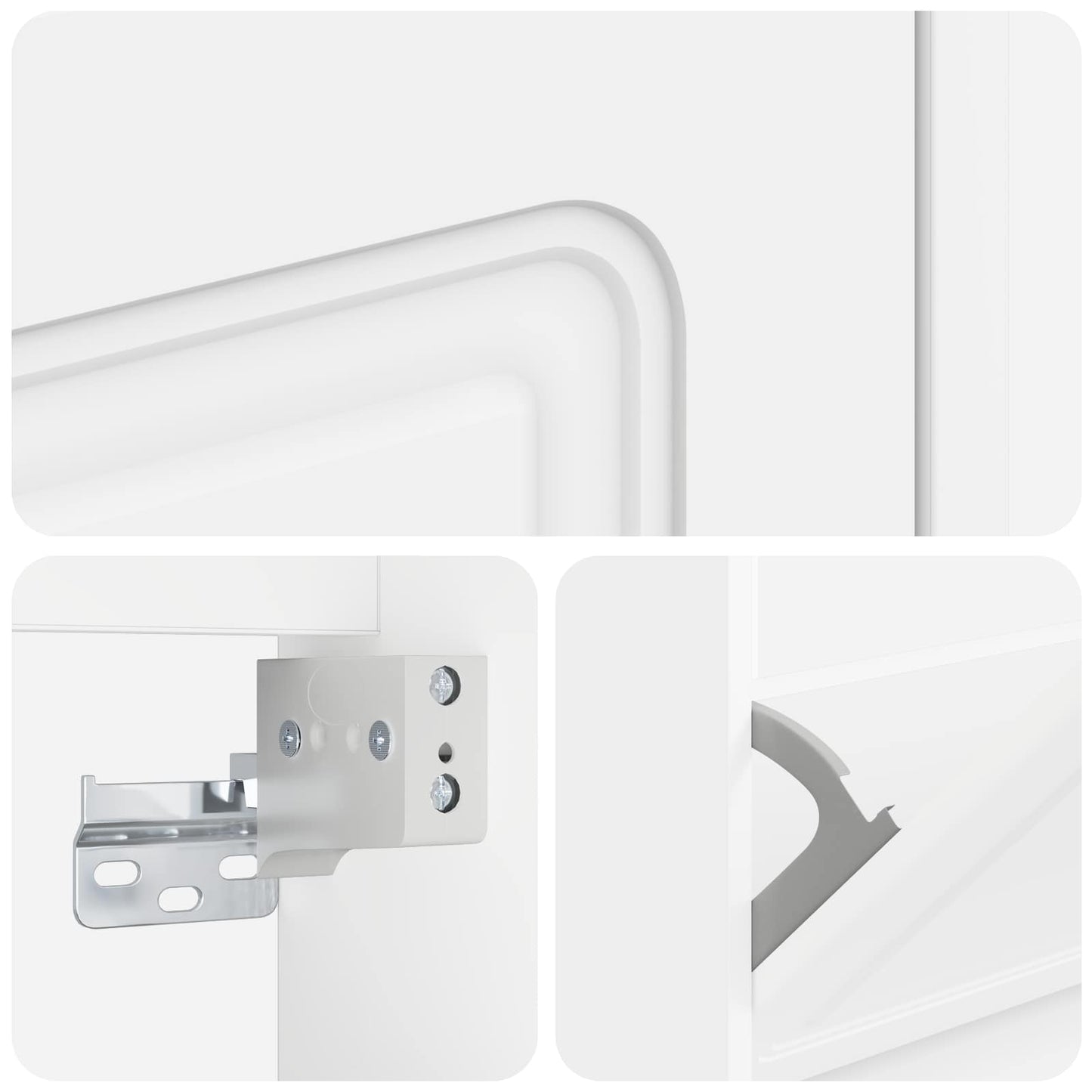 vidaXL Τοίχου Ντουλάπα Παπουτσιών UTRECHT 71 x 17 x 86 εκ. Λευκό