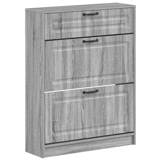 vidaXL Ντουλάπα Παπουτσιών UTRECHT 78 x 24 x 100 εκ. Γκρι Sonoma