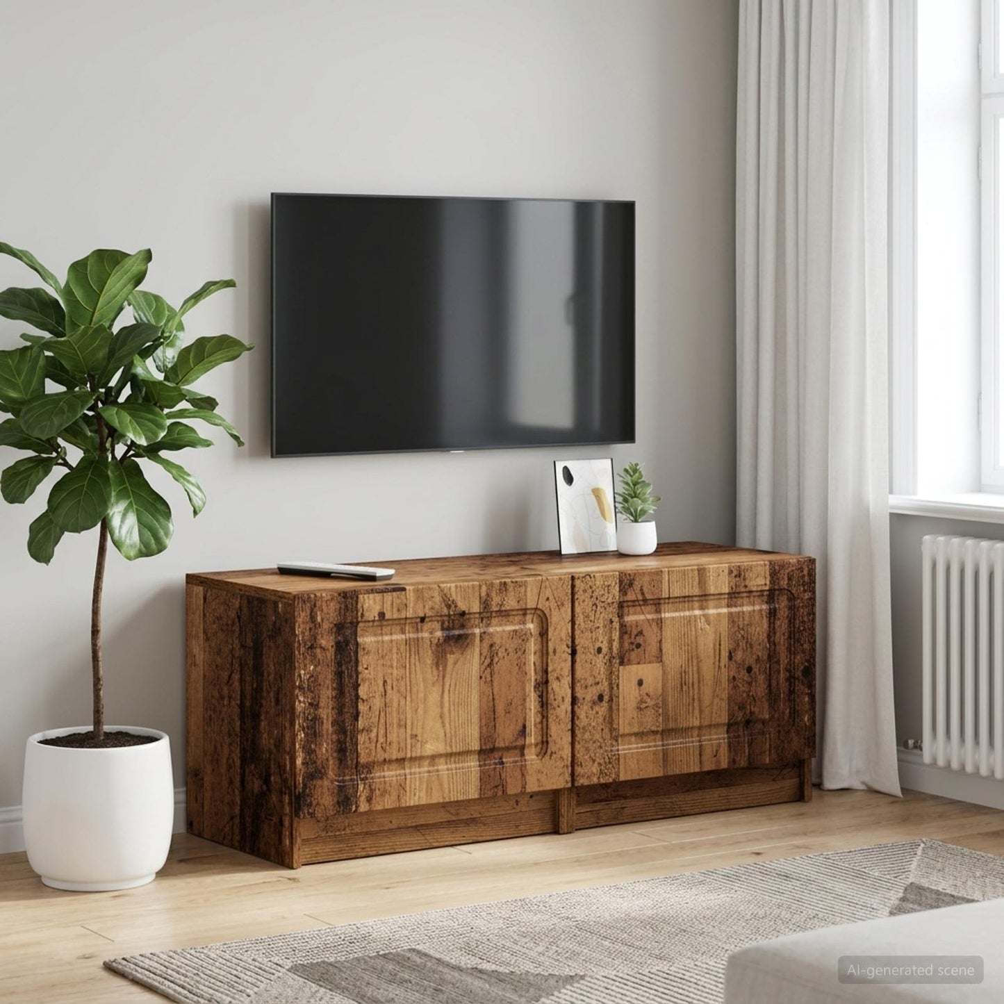 vidaXL Ντουλάπι TV Παλαιωμένο ξύλο Επεξεργασμένο Ξύλο