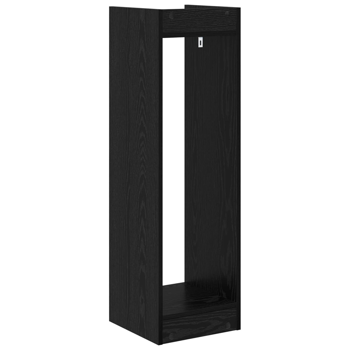 vidaXL Βάση φυτών με ράφι 2 pcs Μαύρη Δρυς 30 x 30 x 100 εκ