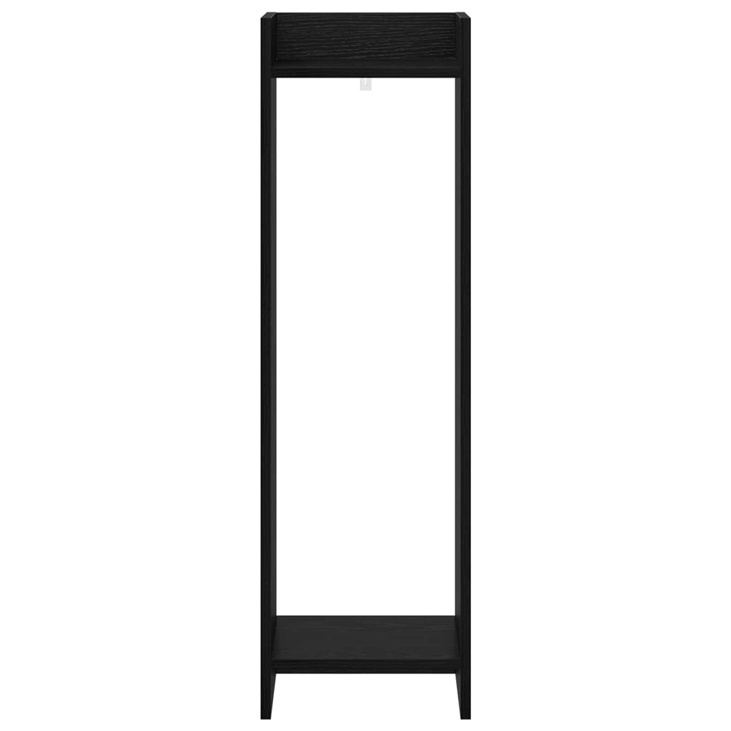 vidaXL Βάση φυτών με ράφι 2 pcs Μαύρη Δρυς 30 x 30 x 100 εκ
