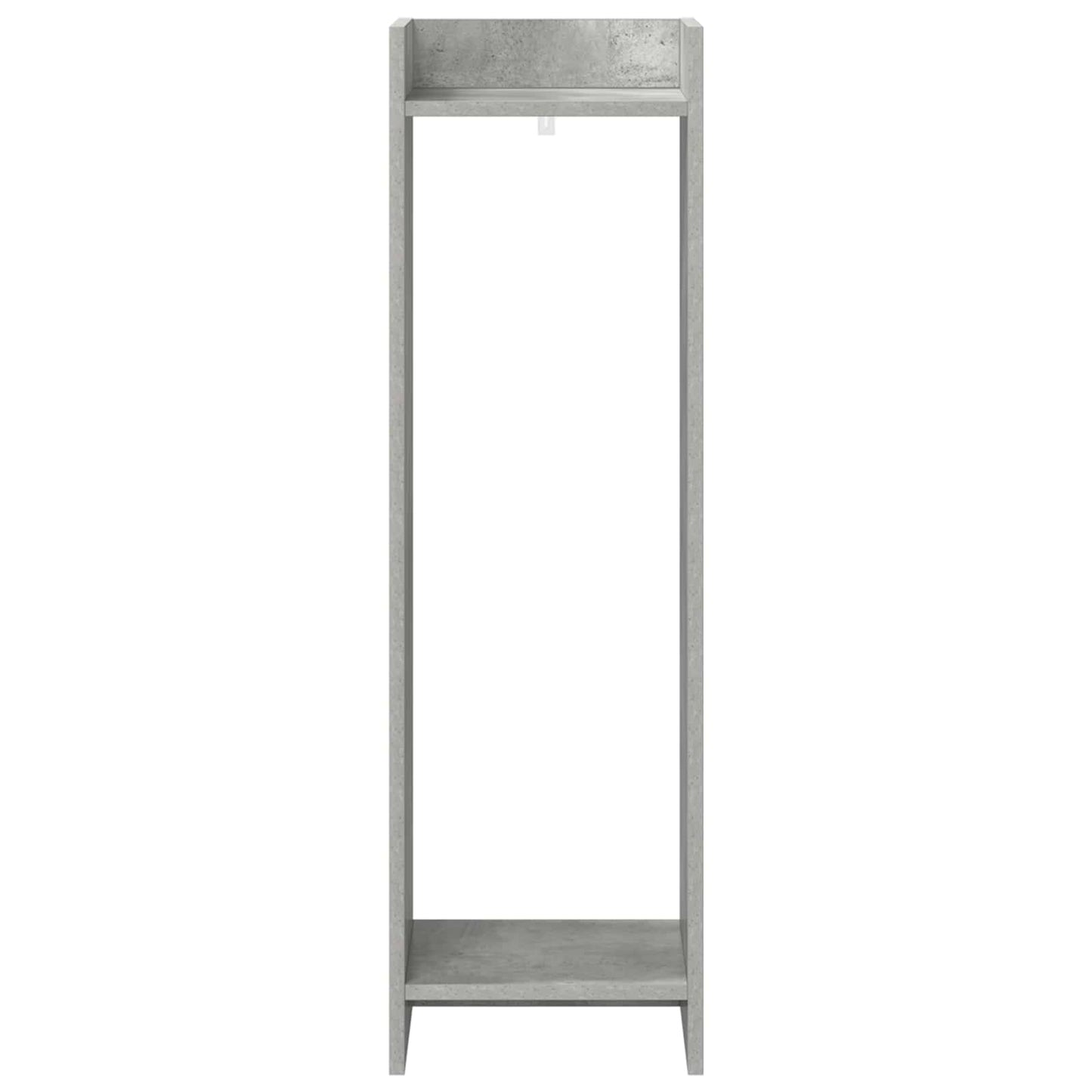 vidaXL Βάση φυτών με ράφι 2 pcs Σκυρόχρωμο Γκρι 30 x 30 x 100 εκ