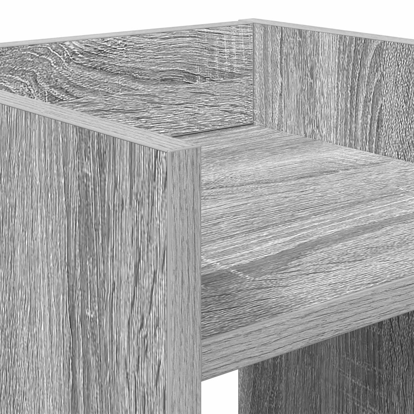 vidaXL Βάση φυτών Γκρι Sonoma 30 x 30 x 100 εκ Επεξεργασμένο Ξύλο