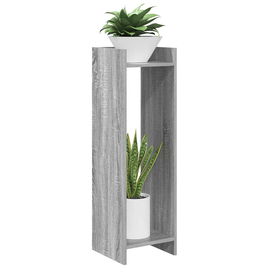 vidaXL Βάση φυτών Γκρι Sonoma 30 x 30 x 100 εκ Επεξεργασμένο Ξύλο