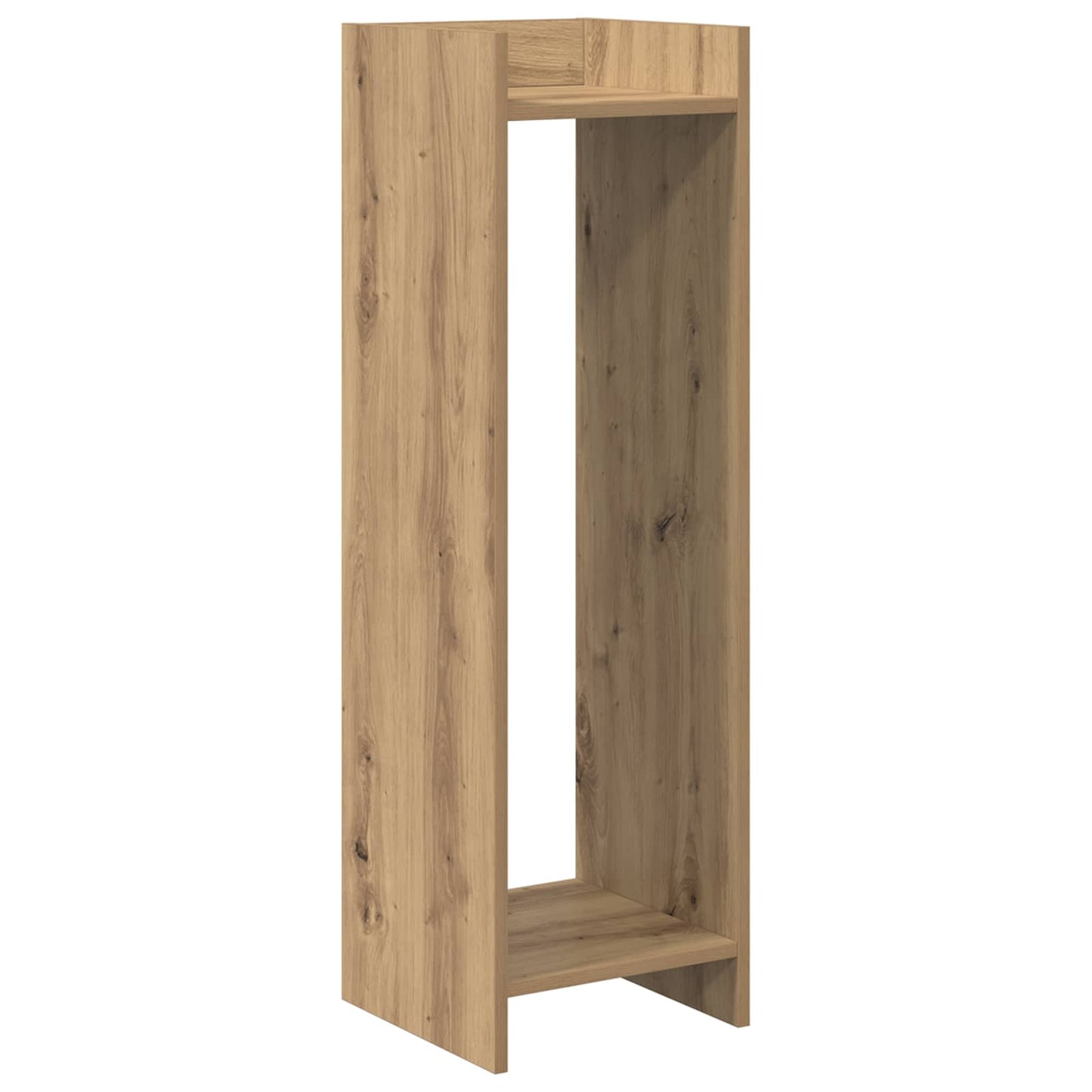 vidaXL Βάση φυτών με ράφι 2 pcs Τεχνίτικη Δρυς 30 x 30 x 100 εκ