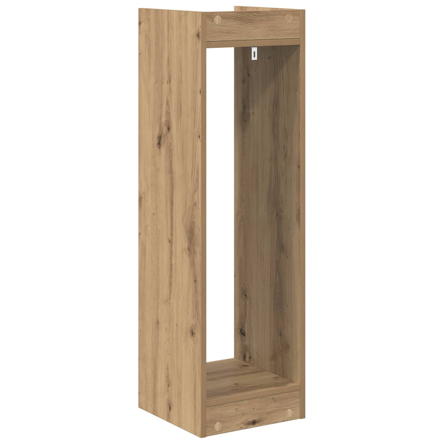 vidaXL Βάση φυτών με ράφι 2 pcs Τεχνίτικη Δρυς 30 x 30 x 100 εκ