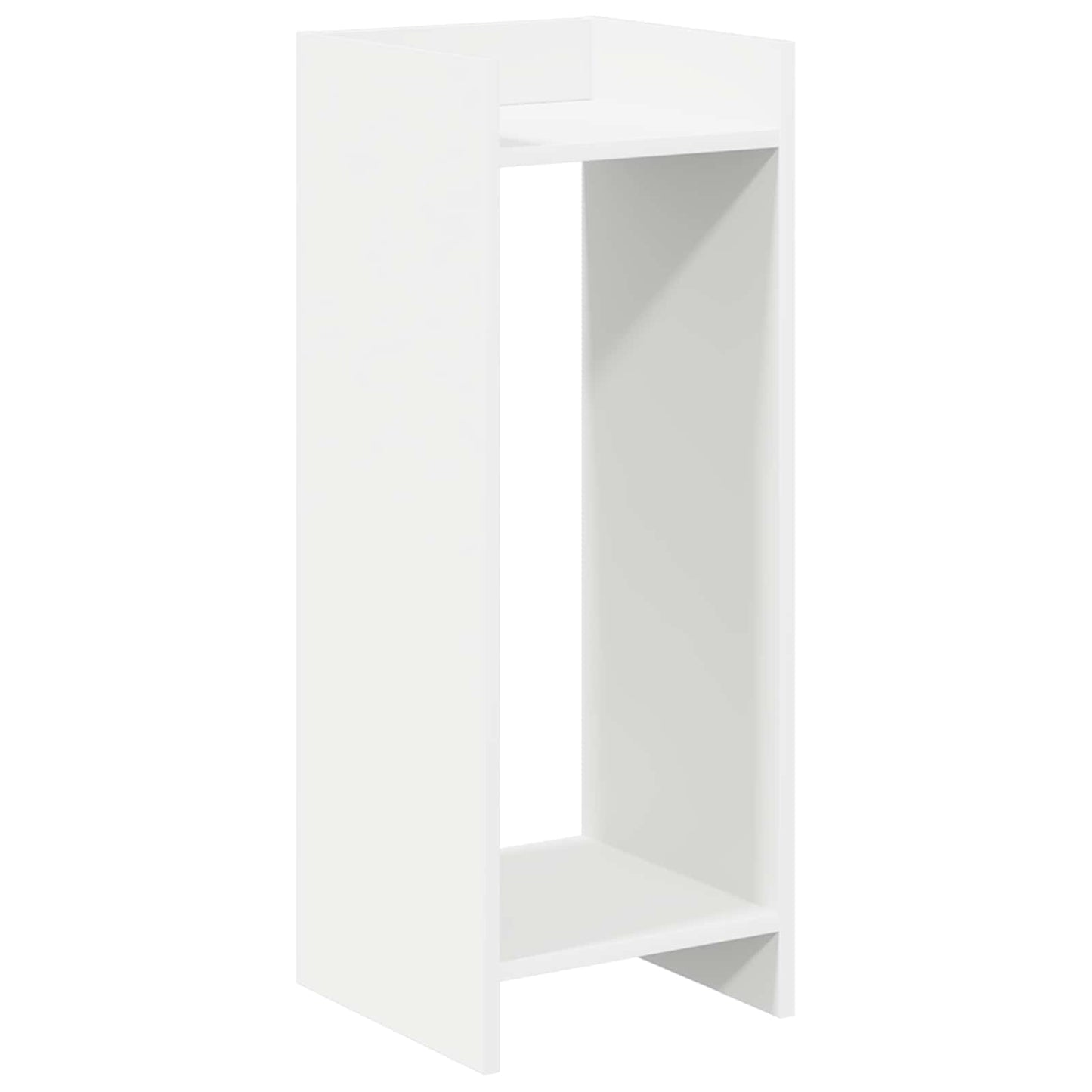 vidaXL Βάση φυτών Λευκός 30 x 30 x 80 cm Μηχανικά επεξεργασμένο ξύλο