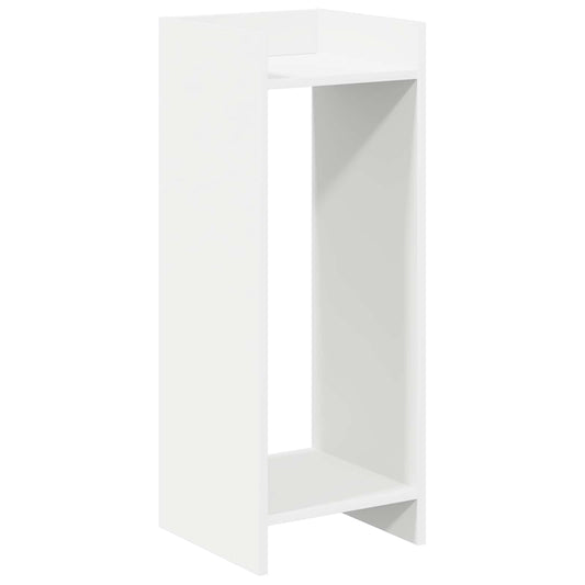 vidaXL Βάση φυτών Λευκός 30 x 30 x 80 cm Μηχανικά επεξεργασμένο ξύλο