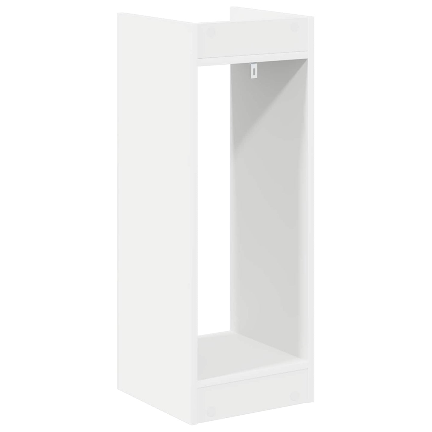 vidaXL Βάση φυτών Λευκός 30 x 30 x 80 cm Μηχανικά επεξεργασμένο ξύλο
