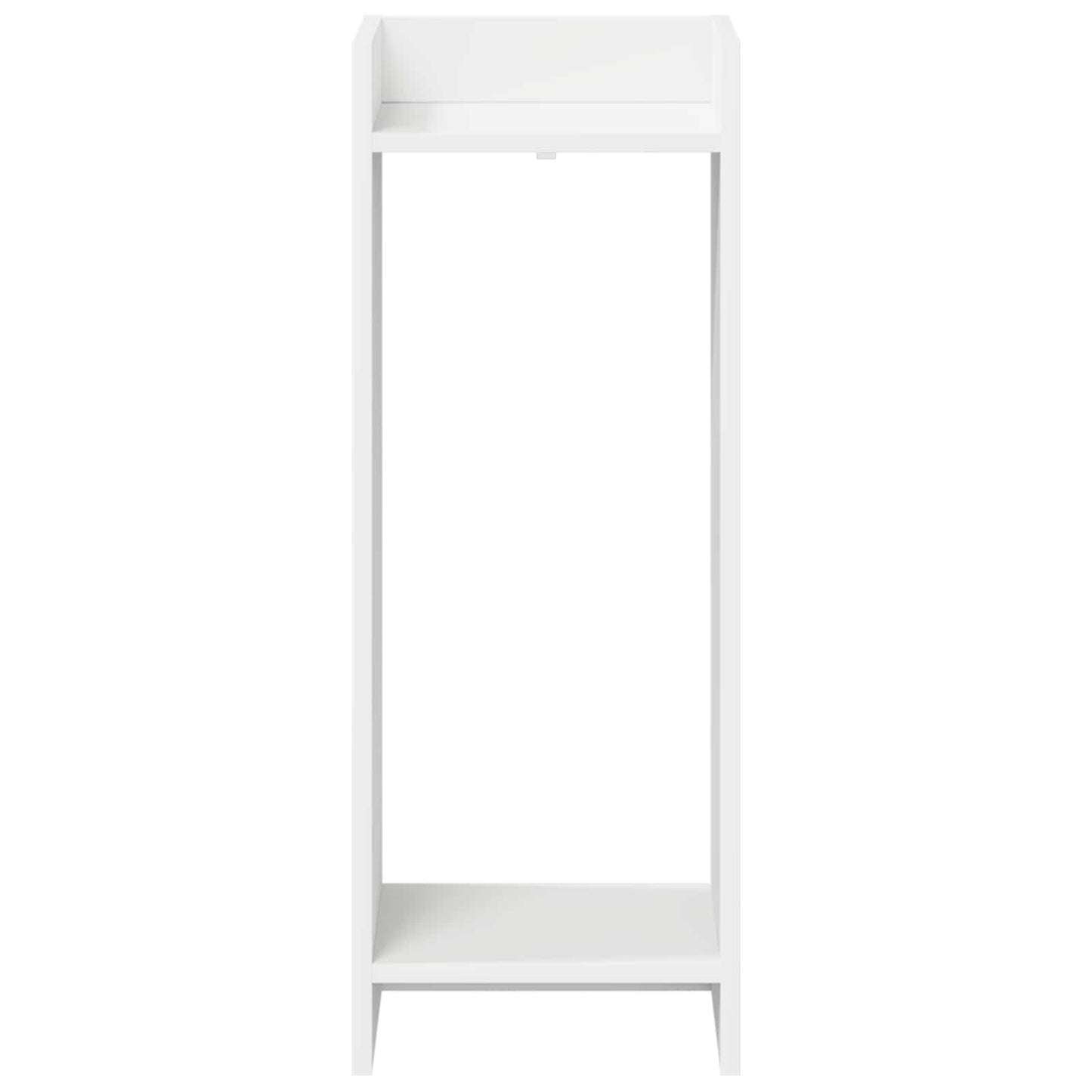 vidaXL Βάση φυτών Λευκός 30 x 30 x 80 cm Μηχανικά επεξεργασμένο ξύλο