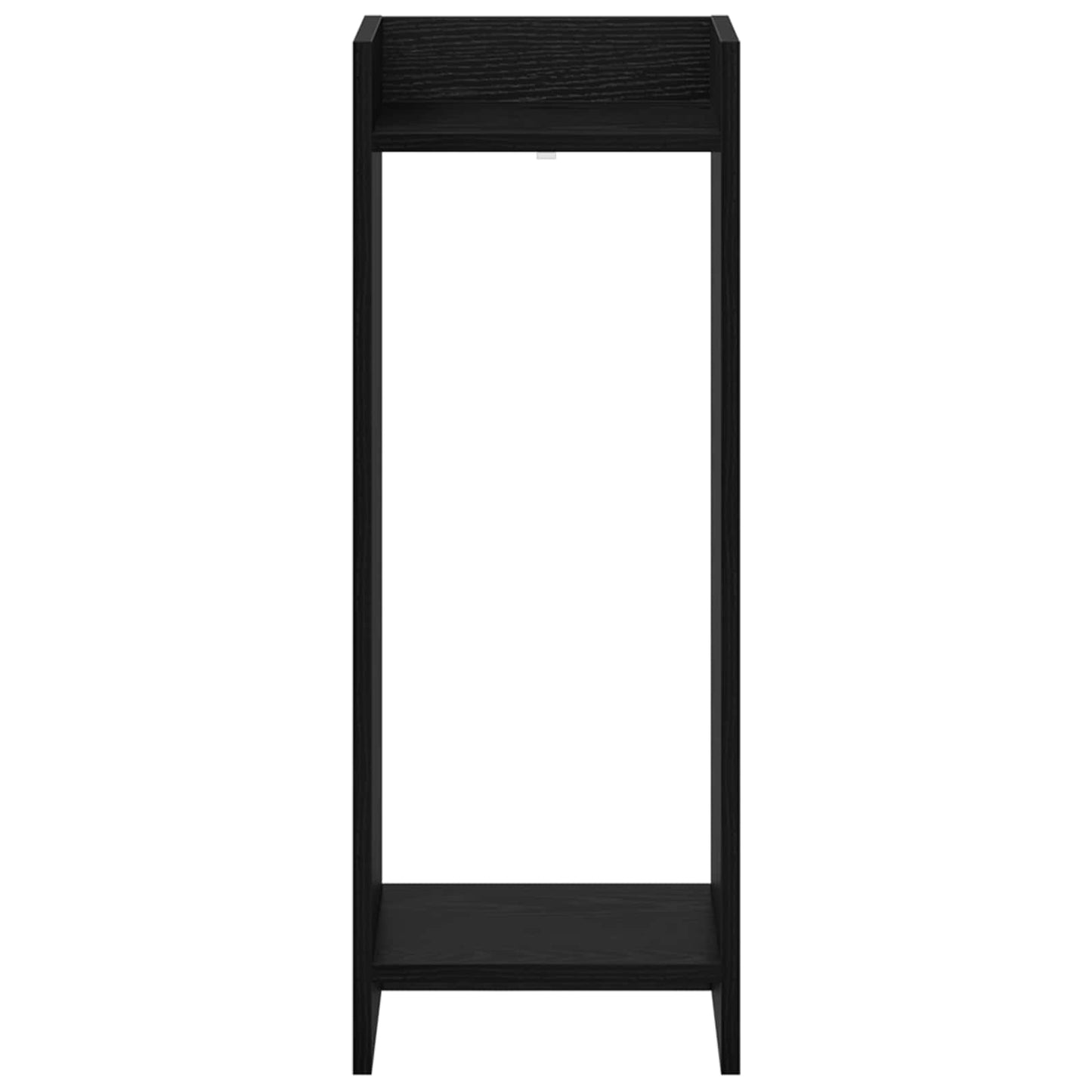 vidaXL Βάση φυτών με ράφι Μαύρη Δρυς 30 x 30 x 80 cm