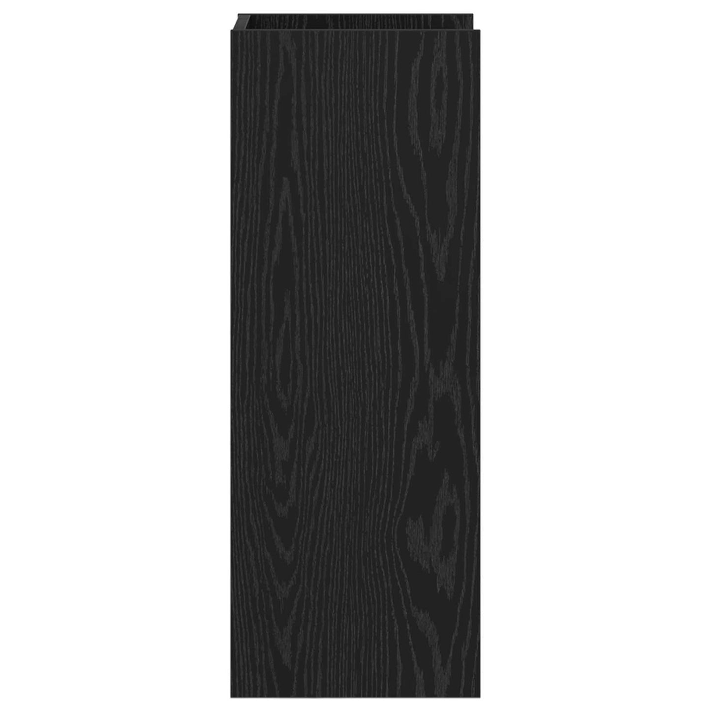 vidaXL Βάση φυτών με ράφι 2 pcs Μαύρη Δρυς 30 x 30 x 80 cm