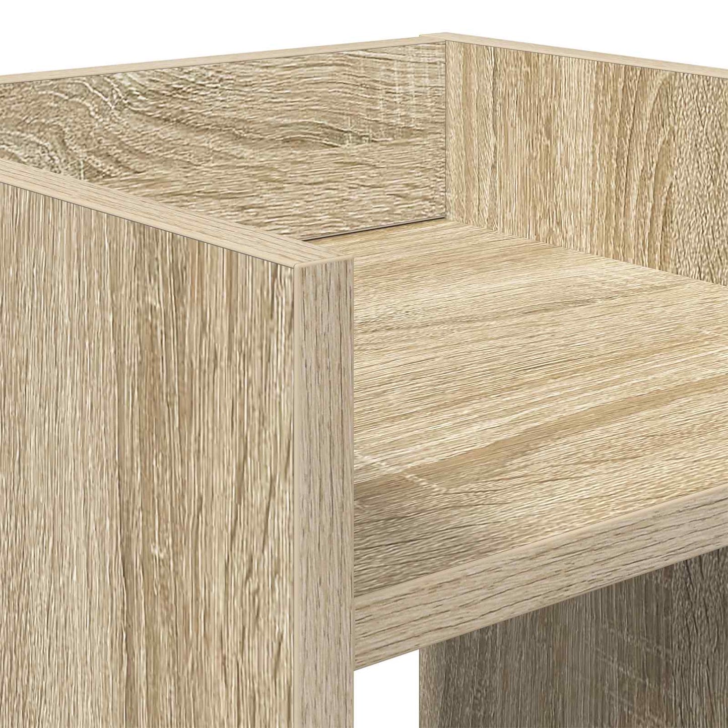vidaXL Βάση φυτών με ράφι Δρύς Sonoma 30 x 30 x 80 cm