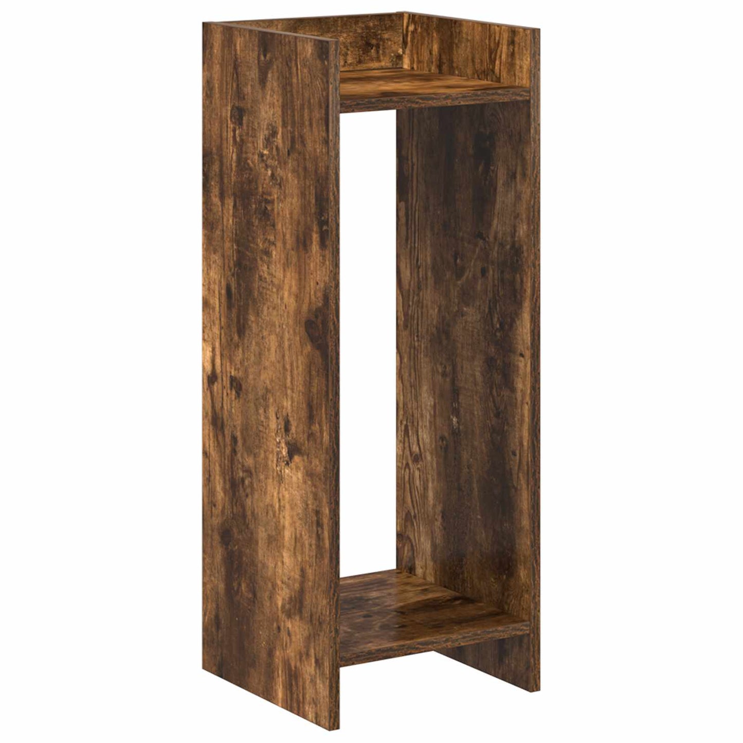 vidaXL Βάση φυτών Καπνισμένο Ξύλο Δρυός 30 x 30 x 80 cm