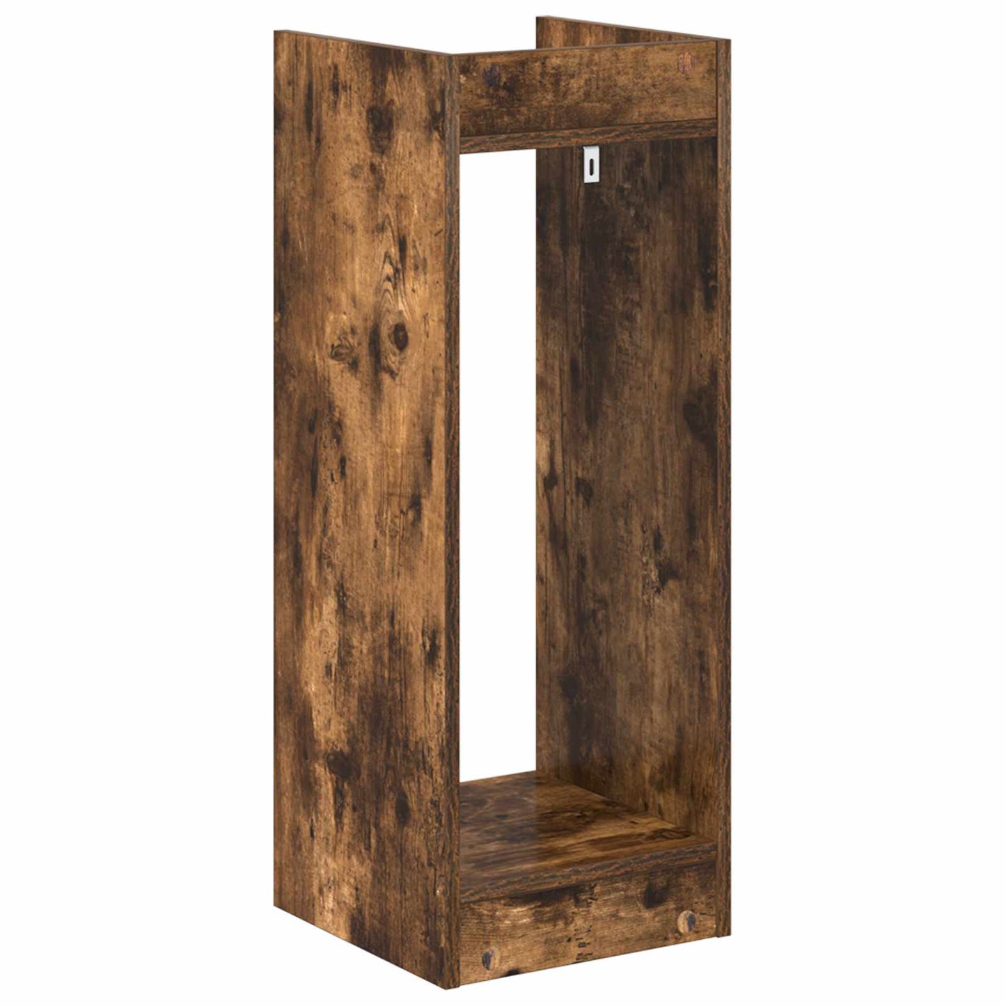 vidaXL Βάση φυτών Καπνισμένο Ξύλο Δρυός 30 x 30 x 80 cm