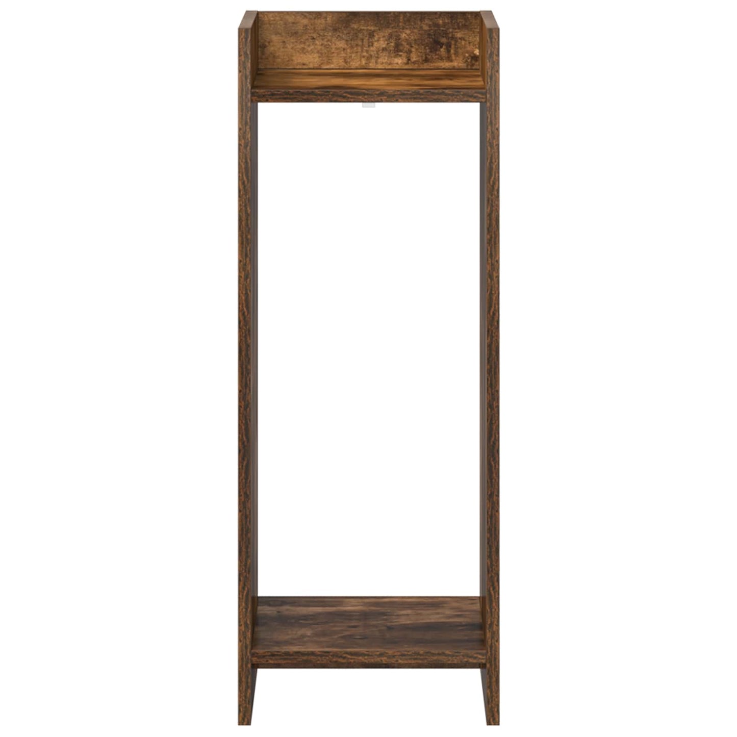 vidaXL Βάση φυτών με ράφι 2 pcs Καπνιστή Δρυς 30 x 30 x 80 cm