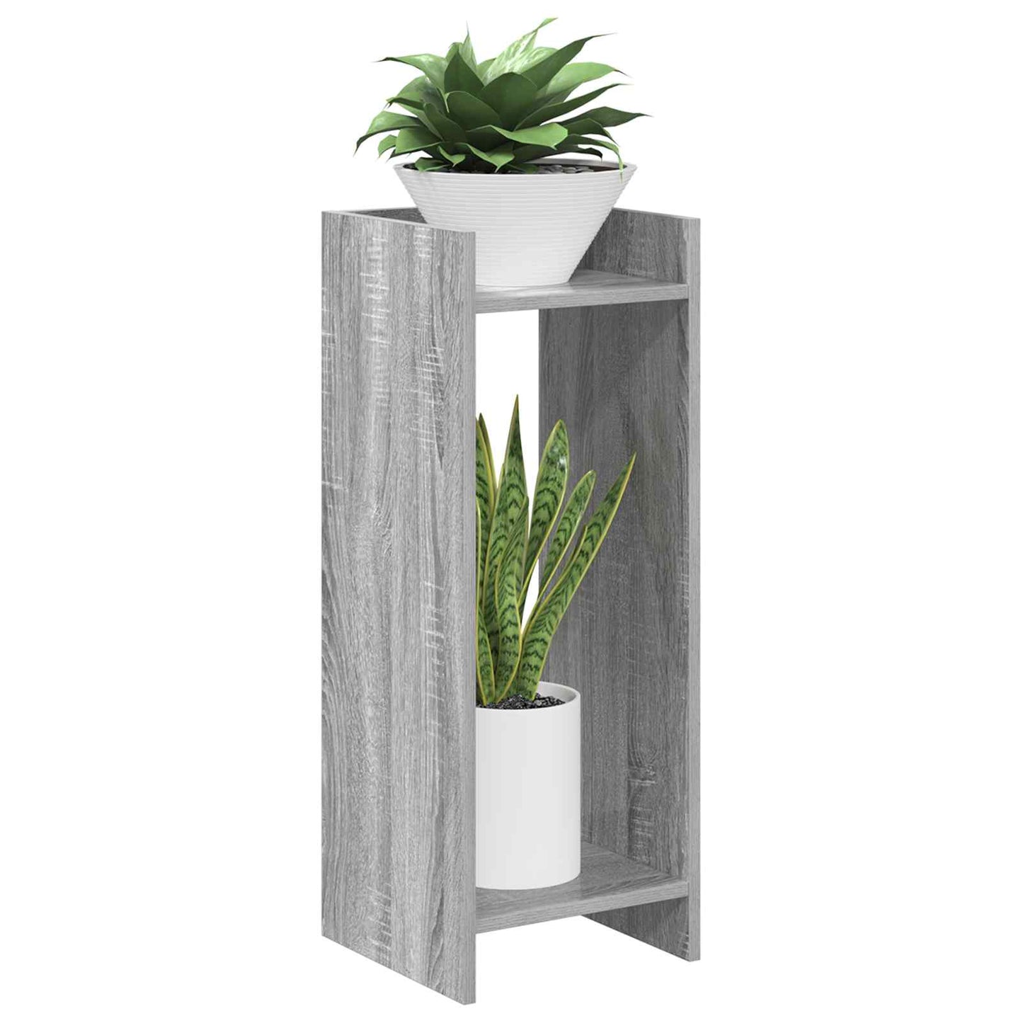 vidaXL Βάση φυτών Γκρι Sonoma 30 x 30 x 80 cm Επεξεργασμένο Ξύλο