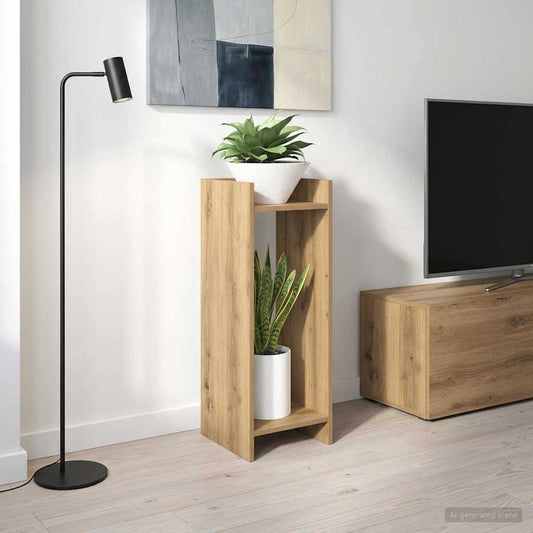 vidaXL Βάση φυτών Artisan Δρυς 30 x 30 x 80 cm Επεξεργασμένο Ξύλο