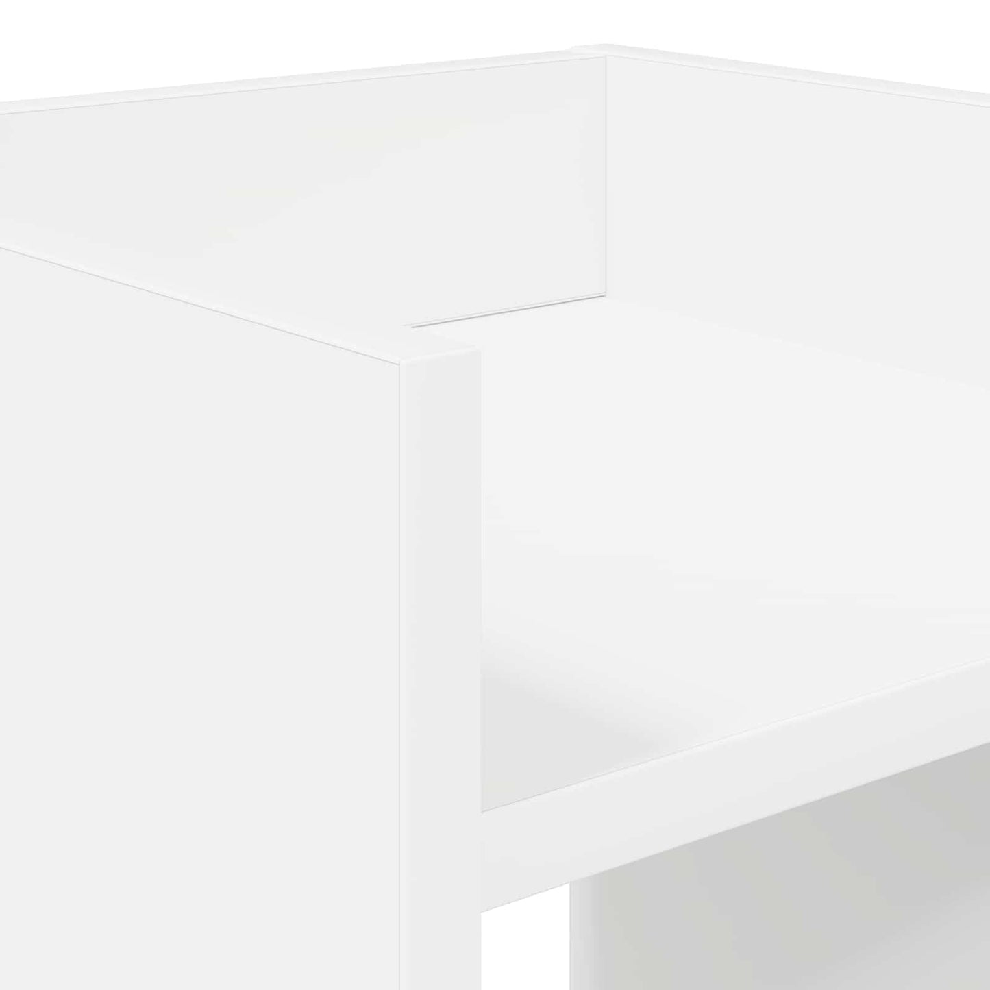 vidaXL Βάση φυτών Λευκός 30 x 30 x 60 cm Μηχανικά επεξεργασμένο ξύλο