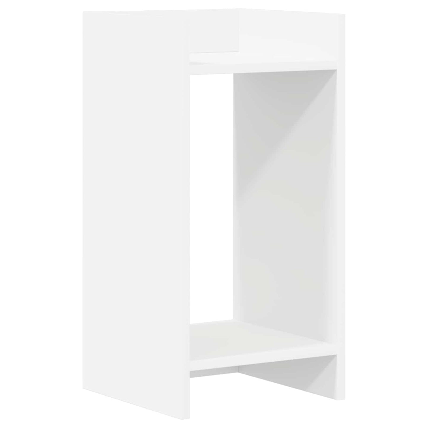 vidaXL Βάση φυτών Λευκός 30 x 30 x 60 cm Μηχανικά επεξεργασμένο ξύλο