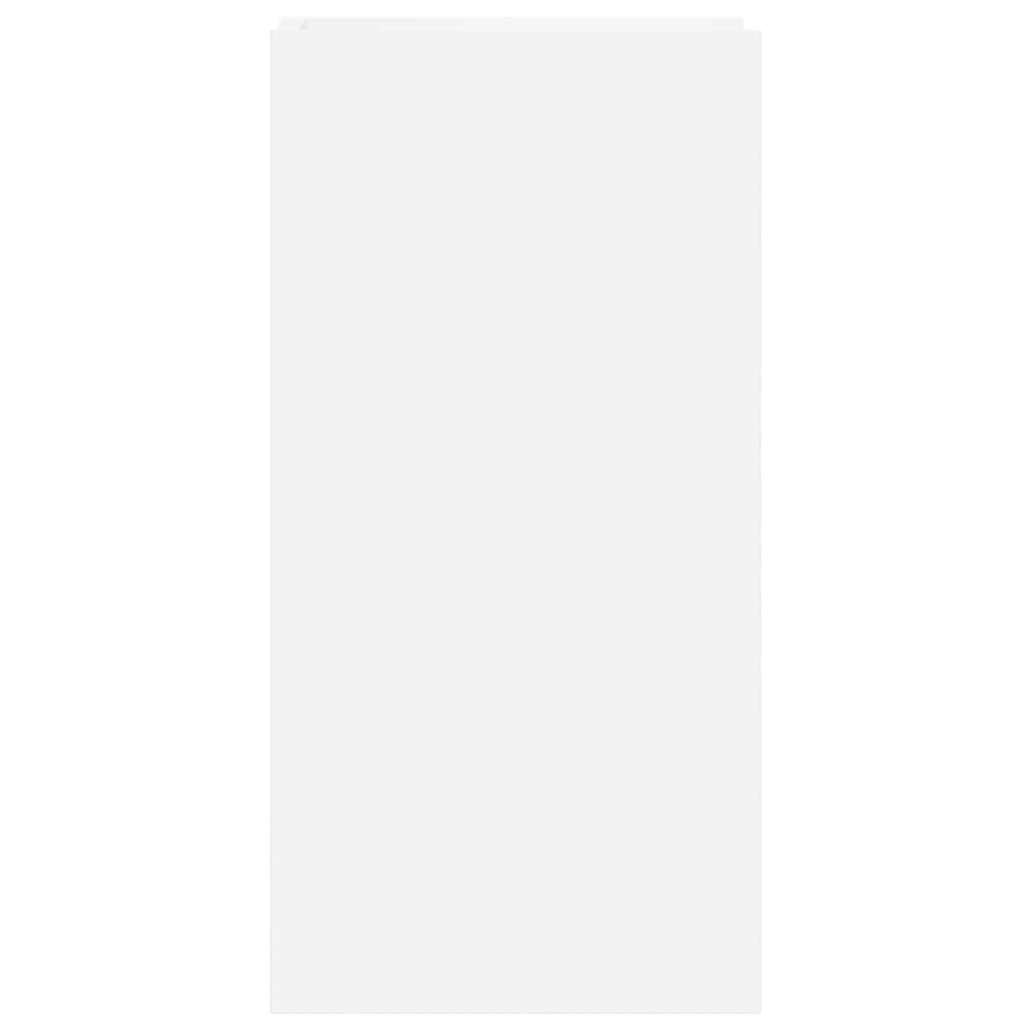 vidaXL Βάση φυτών Λευκός 30 x 30 x 60 cm Μηχανικά επεξεργασμένο ξύλο