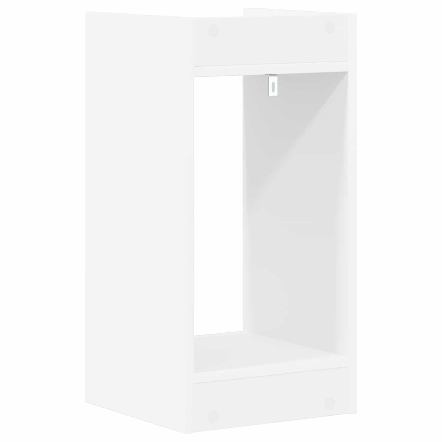 vidaXL Βάση φυτών με ράφι 2 pcs Λευκός 30 x 30 x 60 cm