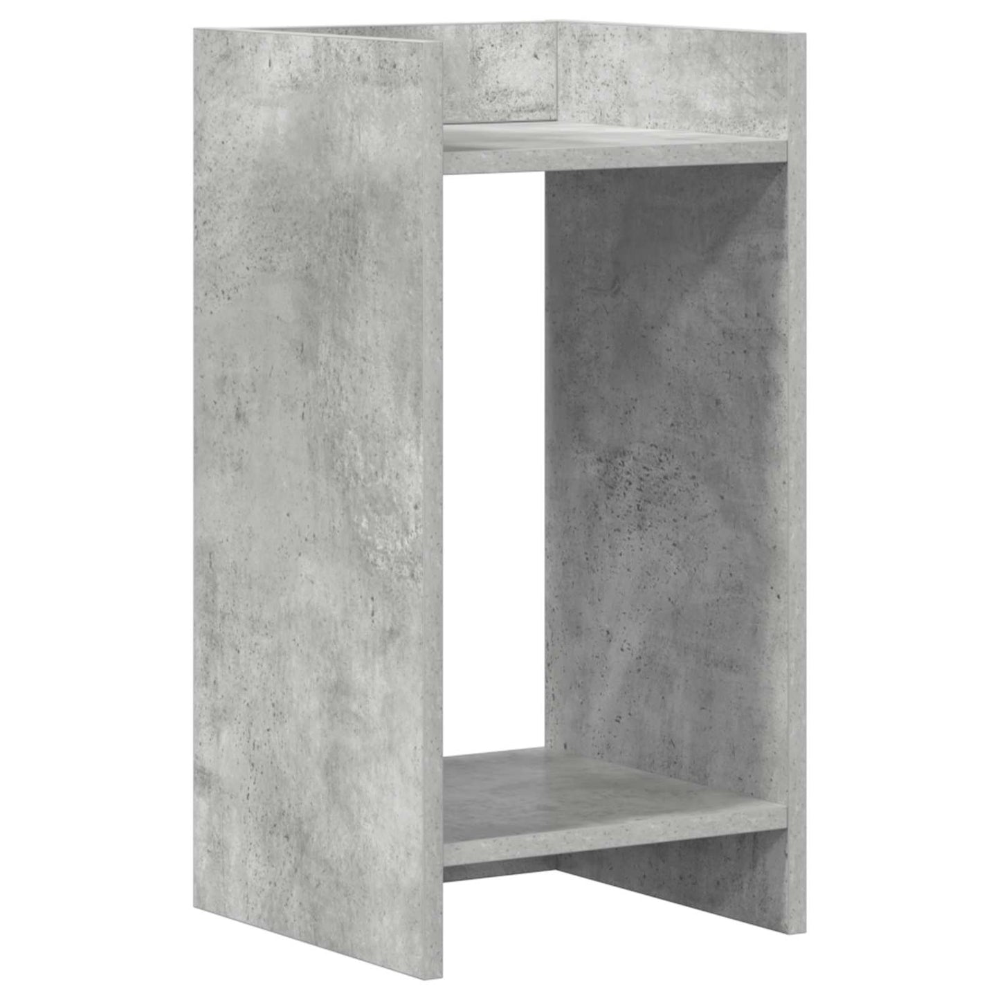 vidaXL Βάση φυτών με ράφι 2 pcs Σκυρόχρωμο Γκρι 30 x 30 x 60 cm