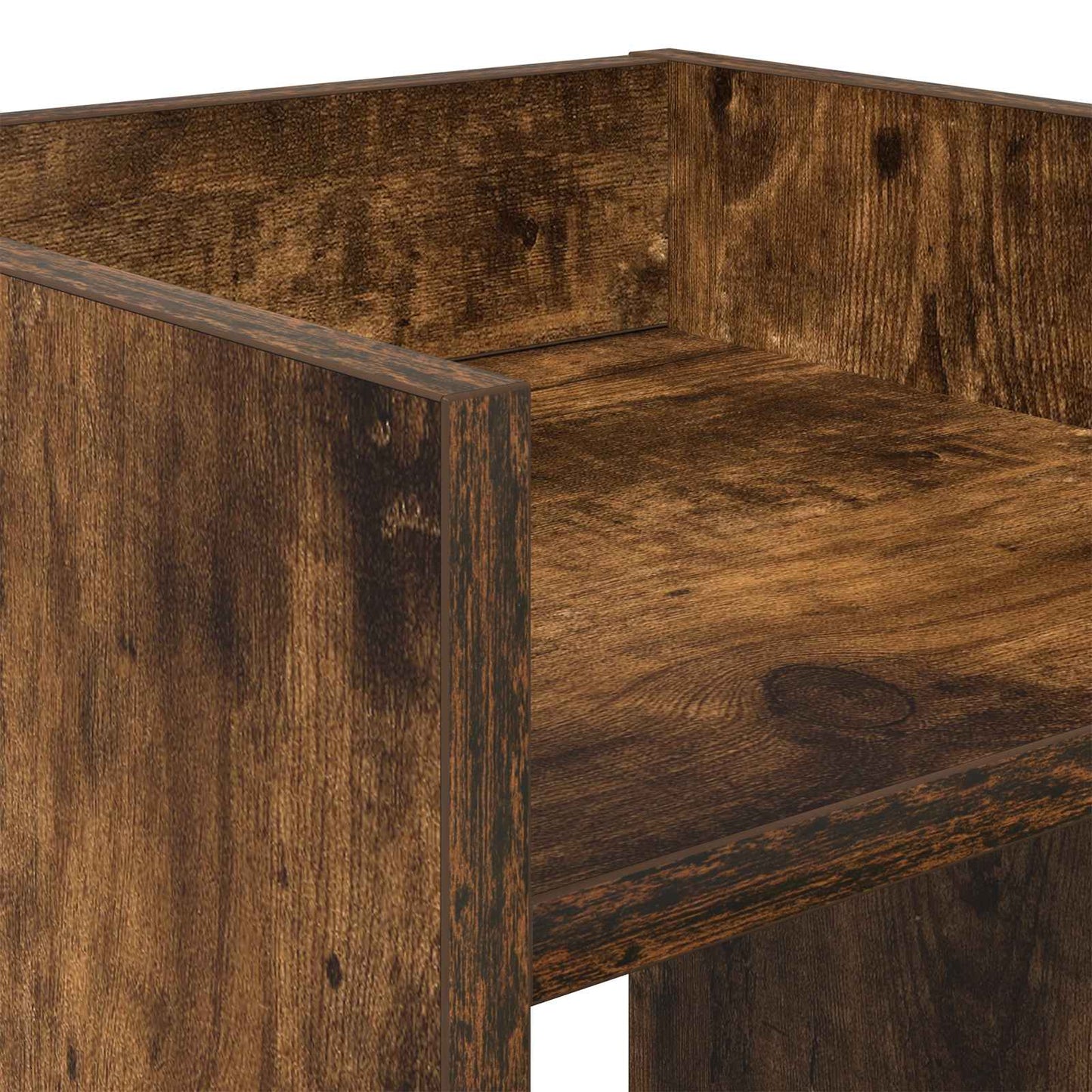 vidaXL Βάση φυτών Καπνισμένο Ξύλο Δρυός 30 x 30 x 60 cm