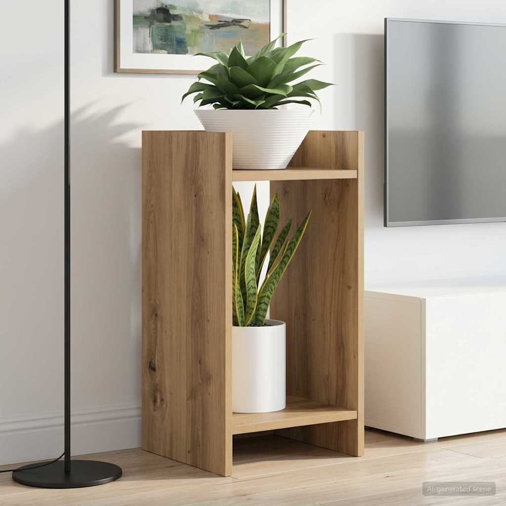 vidaXL Βάση φυτών Τεχνίτικη Δρυς 30 x 30 x 60 cm