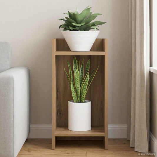 vidaXL Βάση φυτών Artisan Δρυς 30 x 30 x 60 cm Επεξεργασμένο Ξύλο