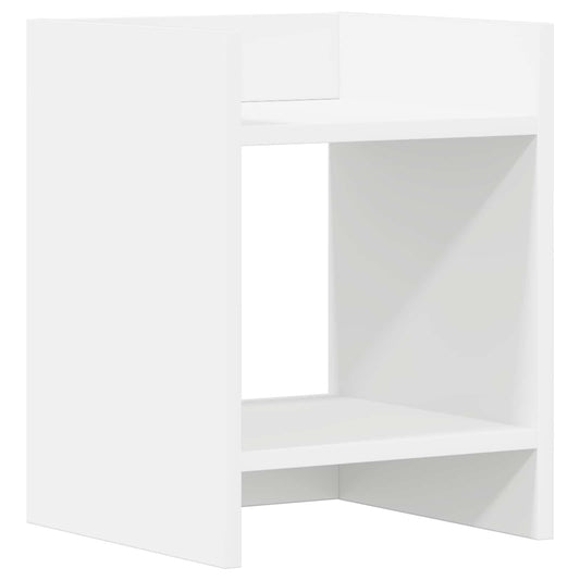 vidaXL Βάση φυτών Λευκό 30 x 30 x 40 cm Επεξεργασμένο Ξύλο