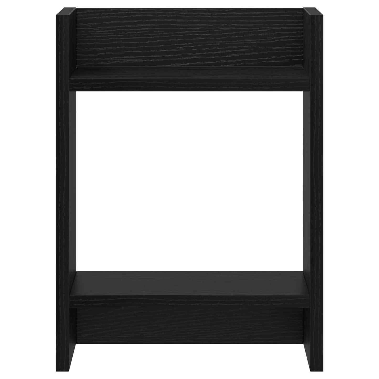 vidaXL Βάση φυτών με ράφι 2 pcs Μαύρη Δρυς 30 x 30 x 40 cm