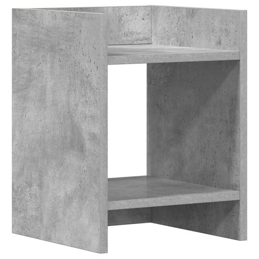 vidaXL Βάση φυτών Γκρι Σκυροδέματος 30 x 30 x 40 cm Επεξεργασμένο Ξύλο