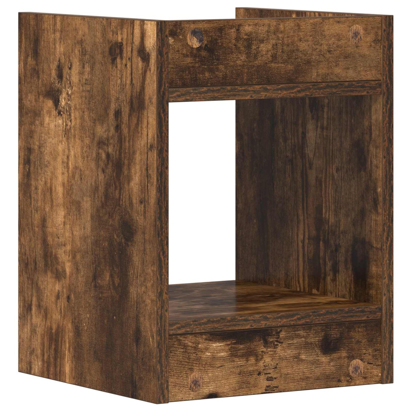 vidaXL Βάση φυτών 2 τμχ. Καπνιστή Δρυς 30 x 30 x 40 cm
