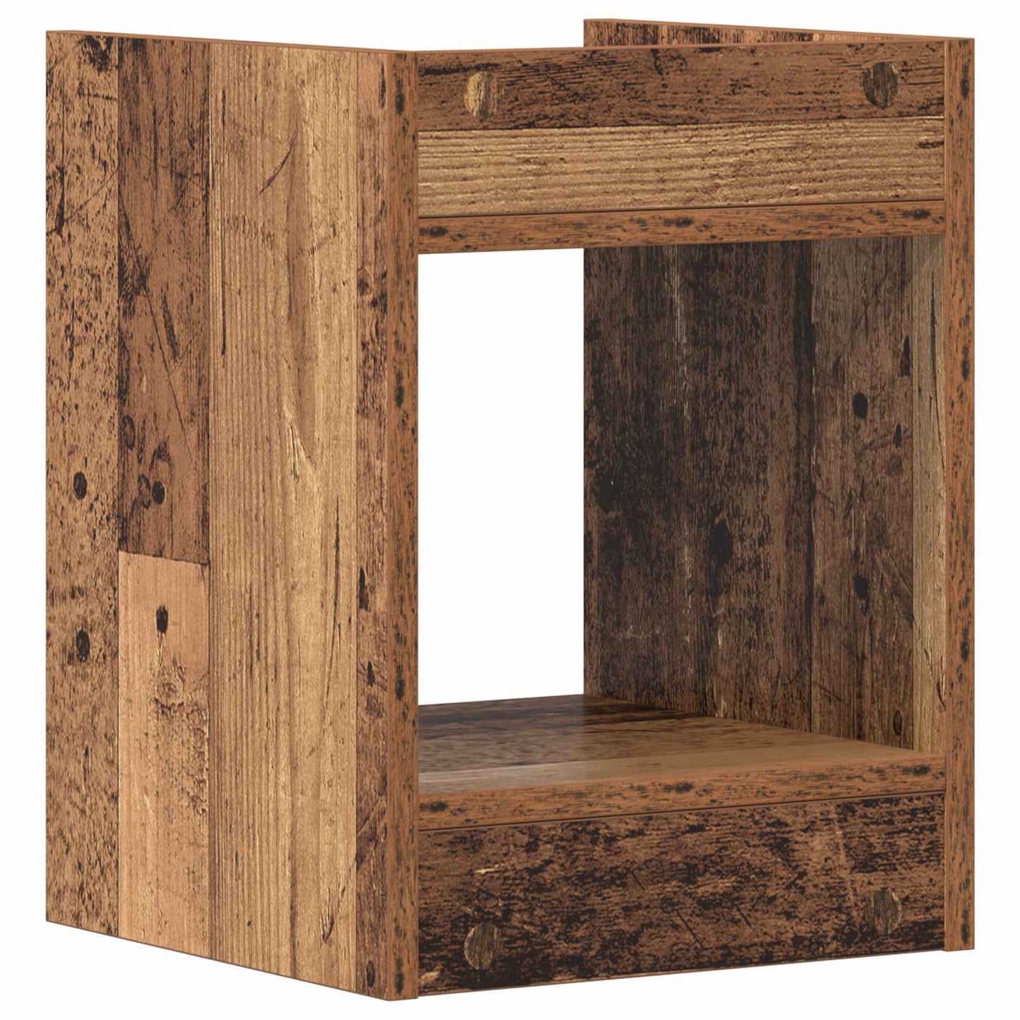 vidaXL Βάση φυτών Παλιό ξύλο 30 x 30 x 40 cm