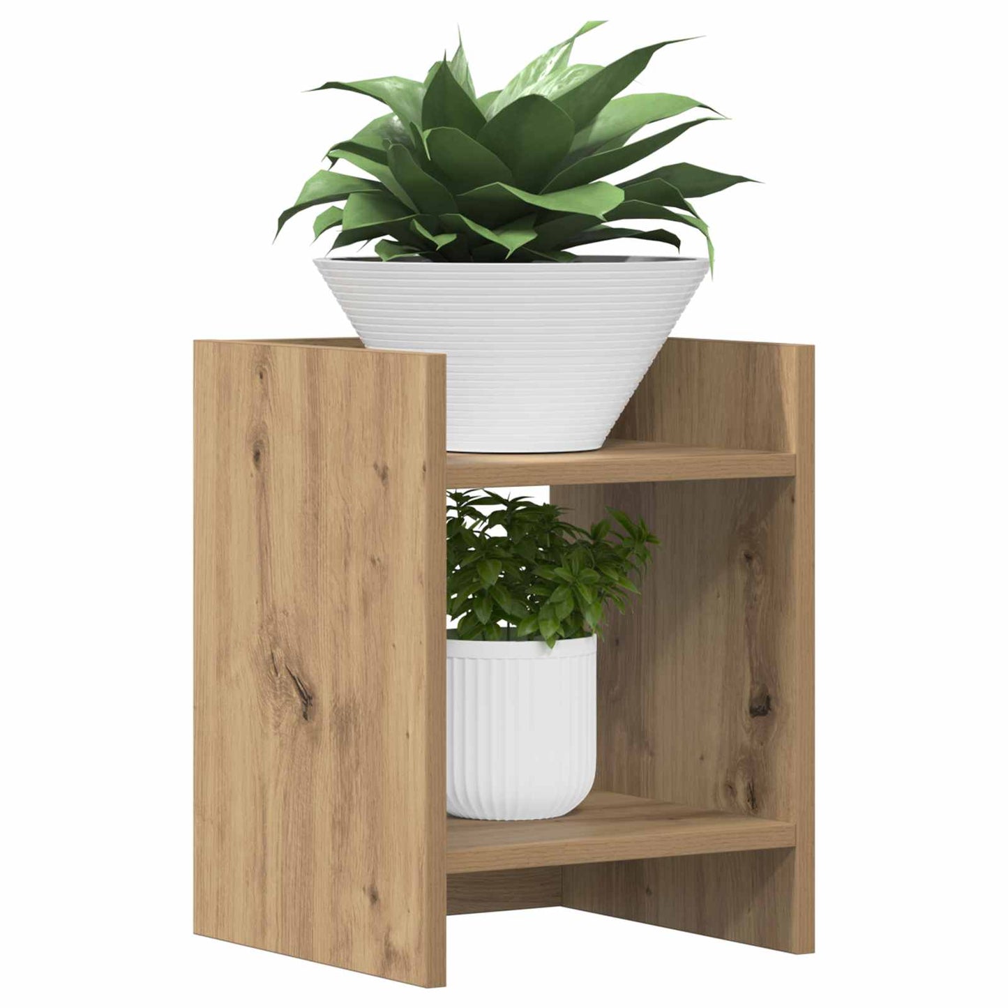 vidaXL Βάση φυτών Τεχνίτικη Δρυς 30 x 30 x 40 cm