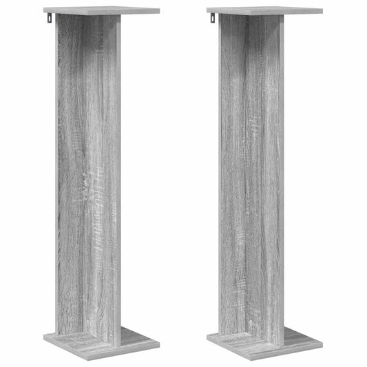 vidaXL Βάση φυτών 2 τμχ. Γκρι Σονομά 25 x 25,5 x 100,5 εκ.